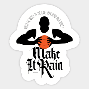 Make It Rain (Basketball) Sticker